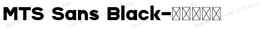 MTS Sans Black字体转换